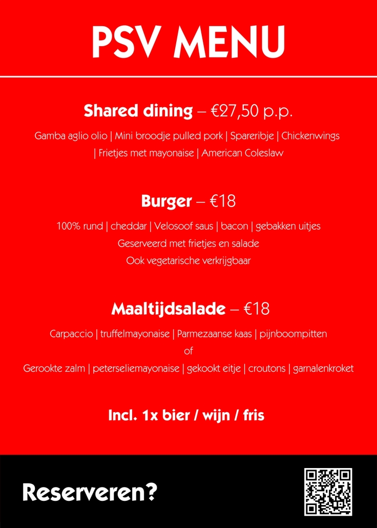 PSV MENU